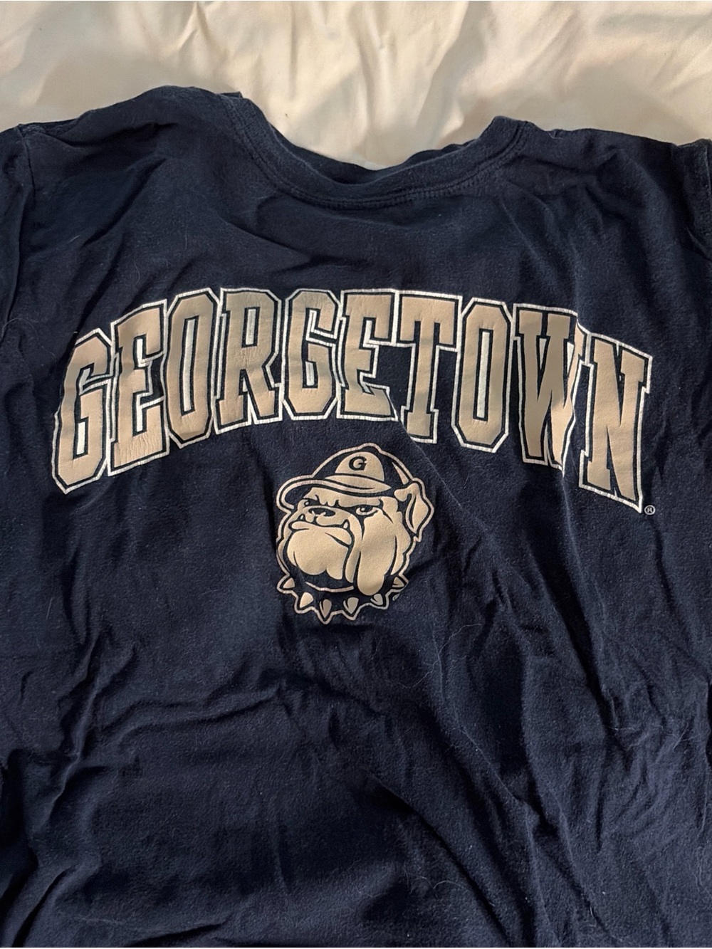 Georgetown Bulldogs Navy Graphic Tee